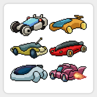 Pixel Future Car Sticker